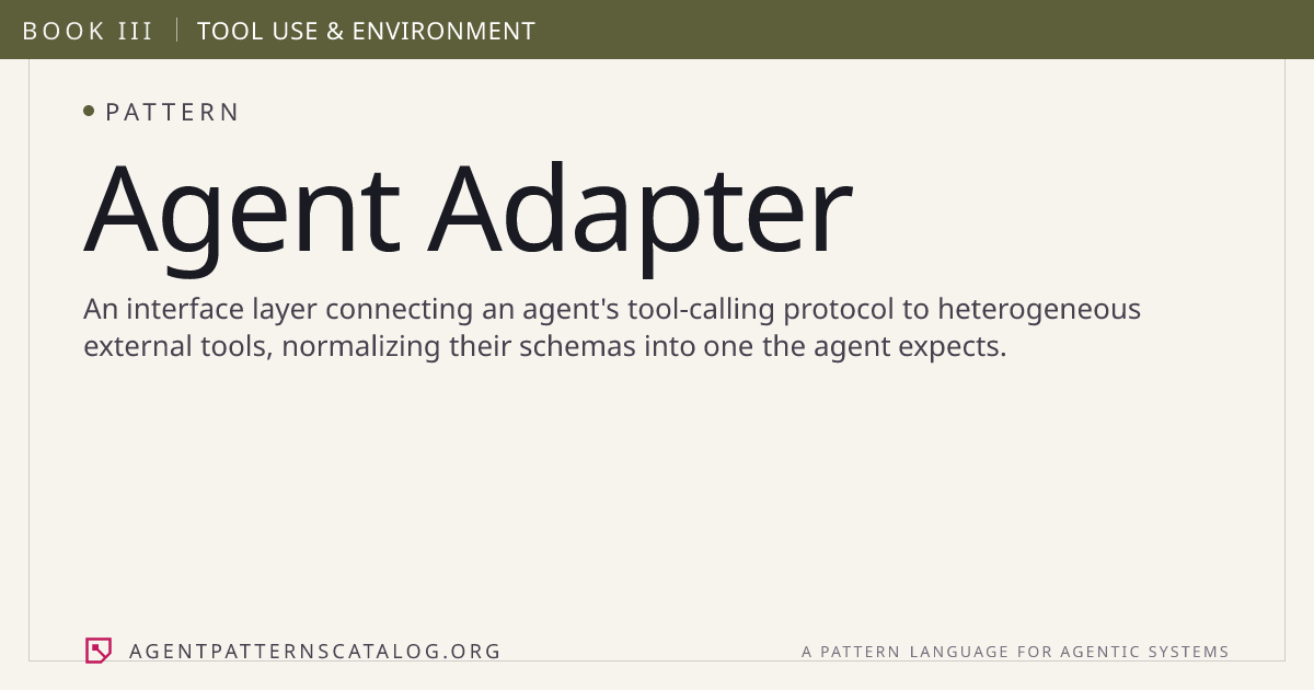 Agent Adapter — Agent Patterns Catalog